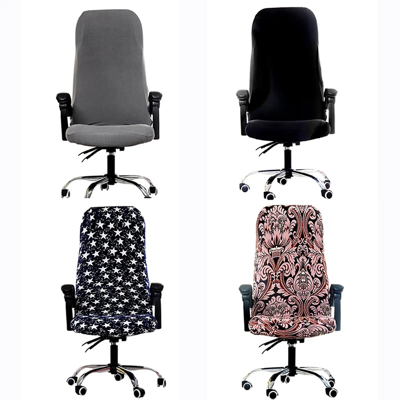 

Однотонные офисные эластичные чехлы из спандекса для стульев, защита от грязи, Женский Чехол для мебели, вращающийся офисный телефон