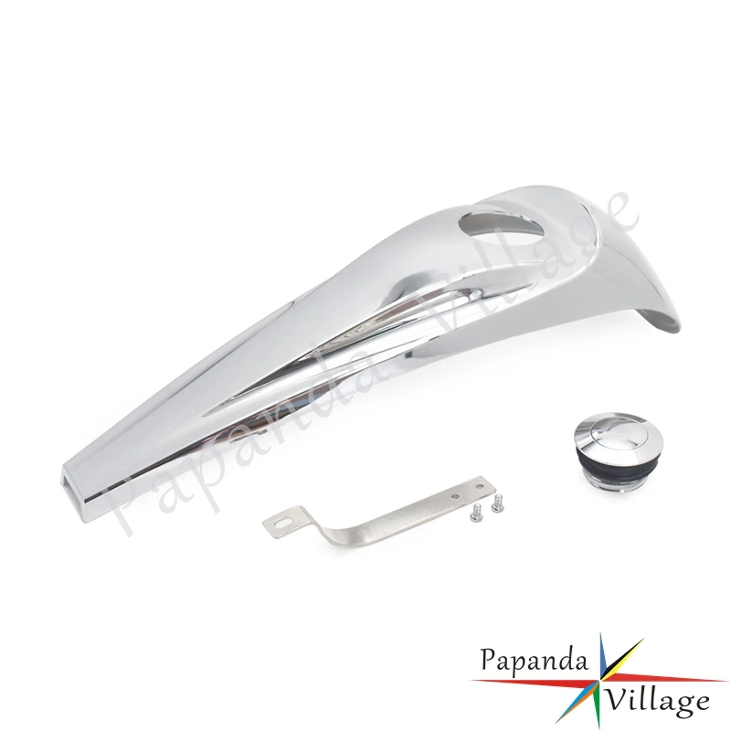 Хромированный чехол из АБС-пластика для консоли топливного бака Harley Touring FLHTC FLHT FLRT