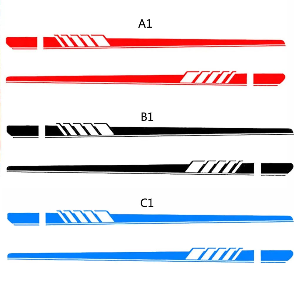 1 пара боковых наклеек для автомобиля наклейки кузова длинные полосы Mercedes Benz C