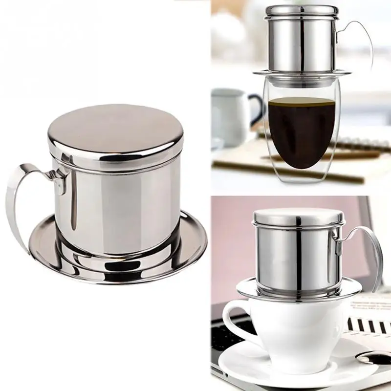 Многоразовый фильтр из нержавеющей стали вьетнамская кофейная капельница с