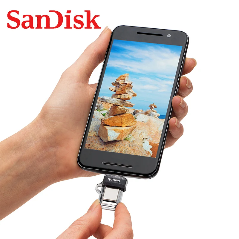 Флеш накопитель SanDisk 3 0 USB OTG флэш 128 Гб 64 ГБ 32 16 для ПК/Android Micro|USB флэш-накопители| |