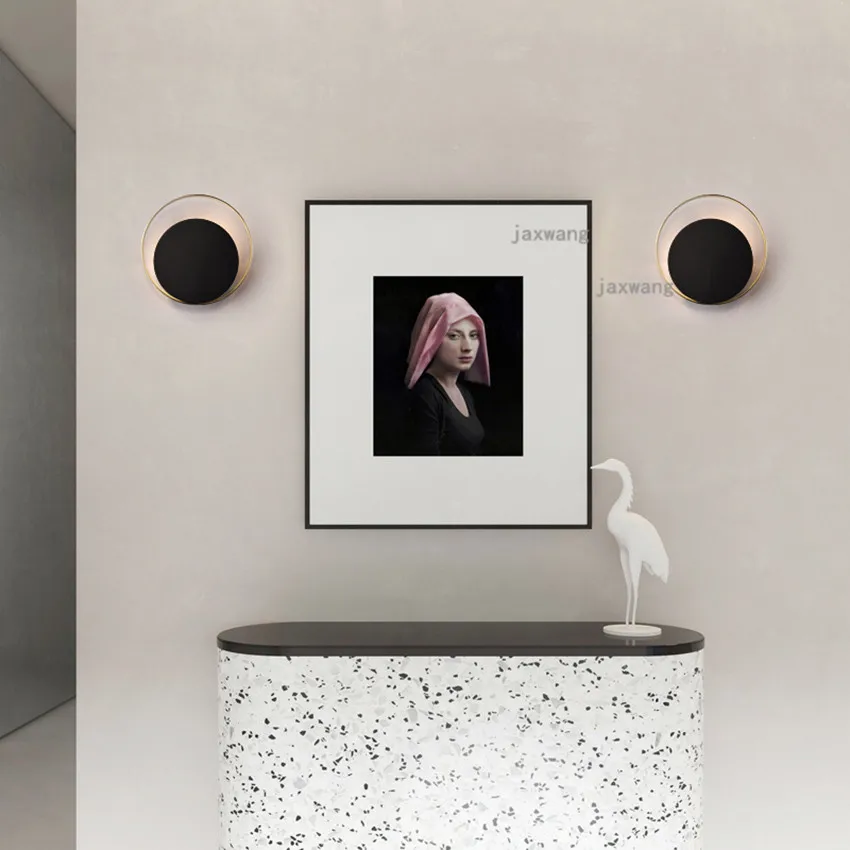 Железные Настенные светильники в скандинавском стиле светодиодный ные