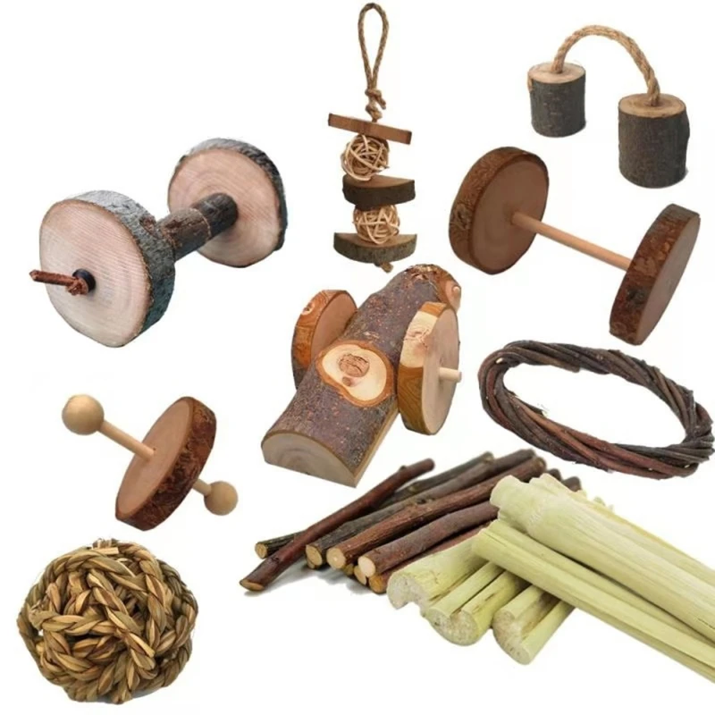 

Искусственный Кролик, кролик, Натуральный Деревянный зуб, измельчение, жевательные игрушки, упражнения, уход за зубами, для грызунов, крыс, п...