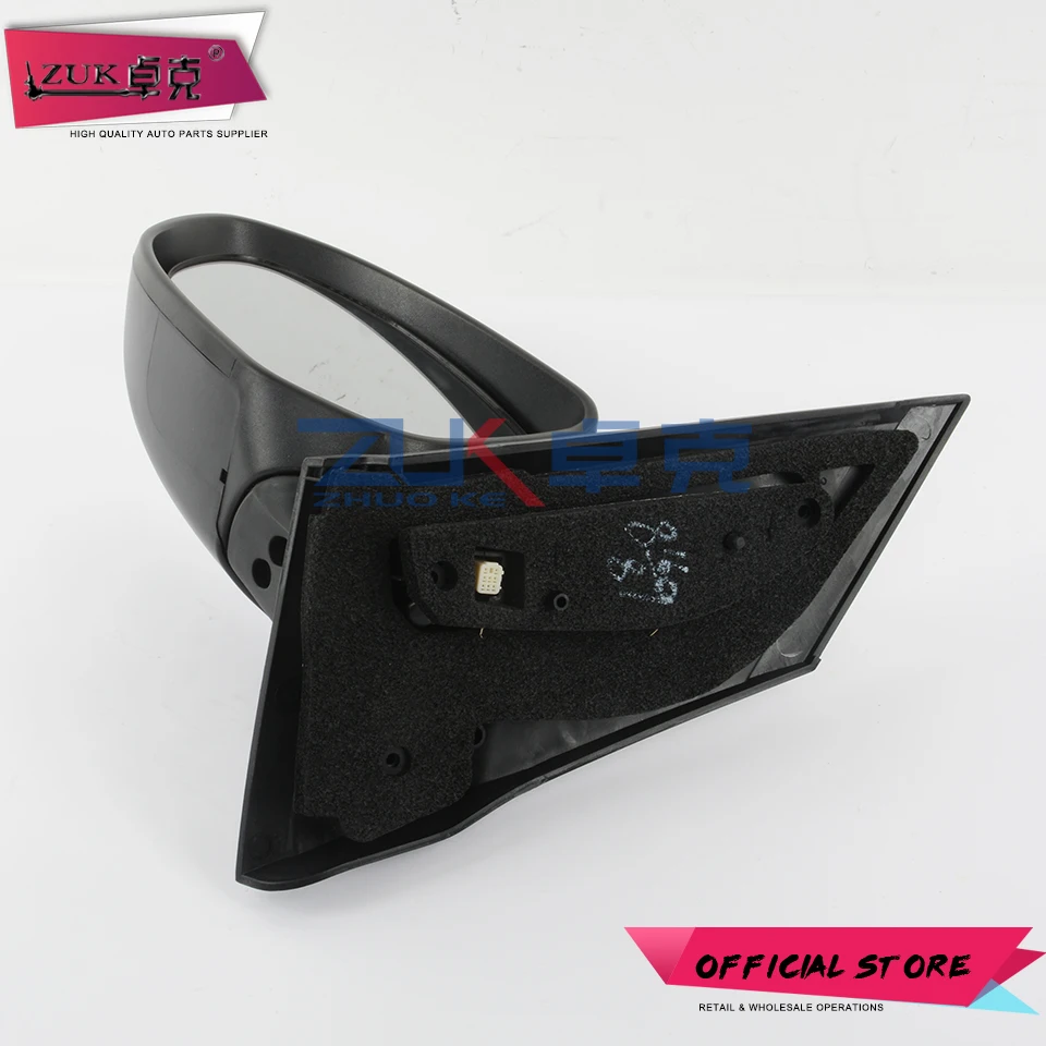 ZUK 2 шт. автомобильное внешнее боковое зеркало заднего вида в сборе для MAZDA DE 2007 2014 3