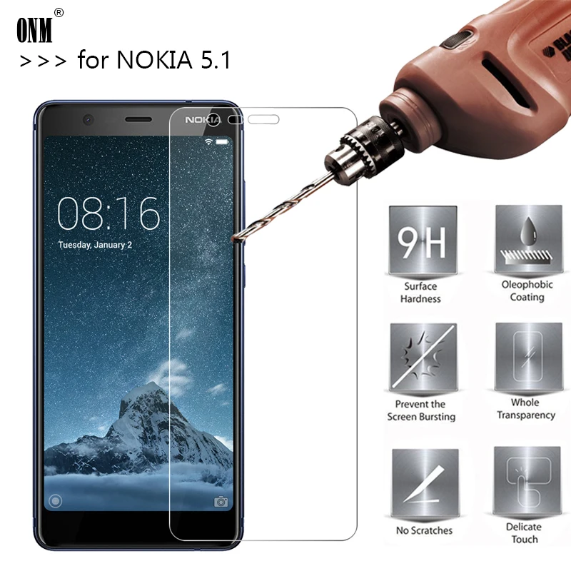 2.5D 0 26 мм 9H Премиум Закаленное стекло для Nokia 5 1 Защитная пленка 5&quot | Мобильные