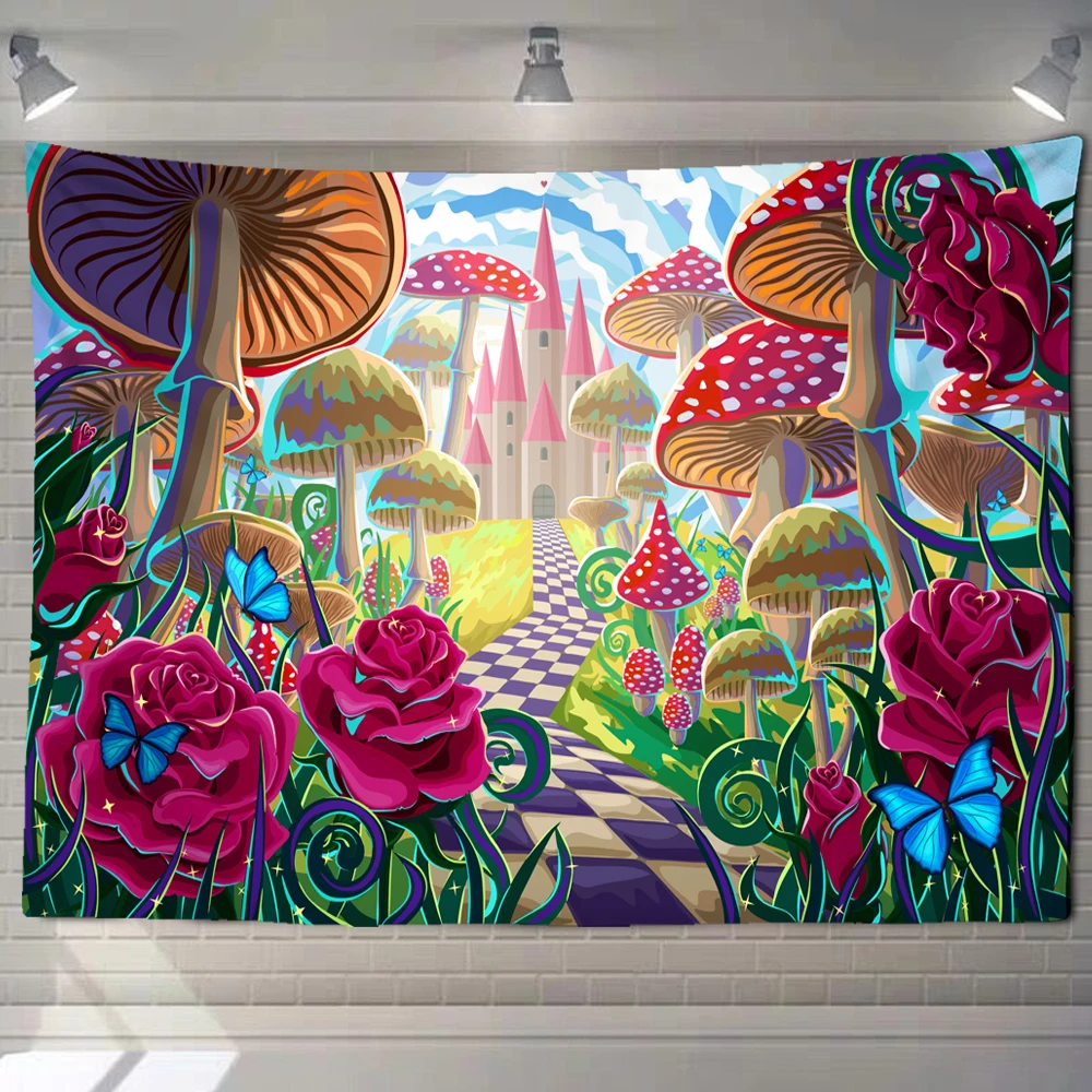 

City seascape printing large wall hanging cheap Hippie wall hanging Bohemian wall tapestry Mandala wall art decoration