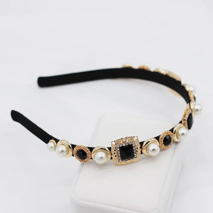 Женская повязка на голову с искусственным жемчугом |