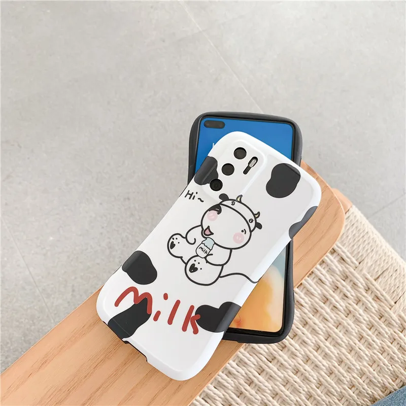 Милый защитный чехол для телефона с изображением коровы из мультфильма Huawei P 30 40