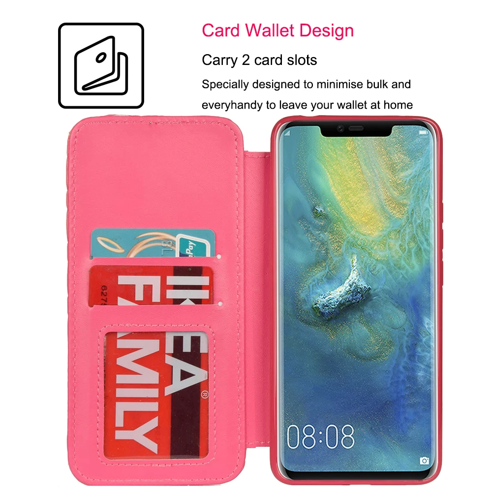 Роскошный Магнитный чехол-бумажник LAPOPNUT с откидной крышкой для телефона Huawei P30 Pro