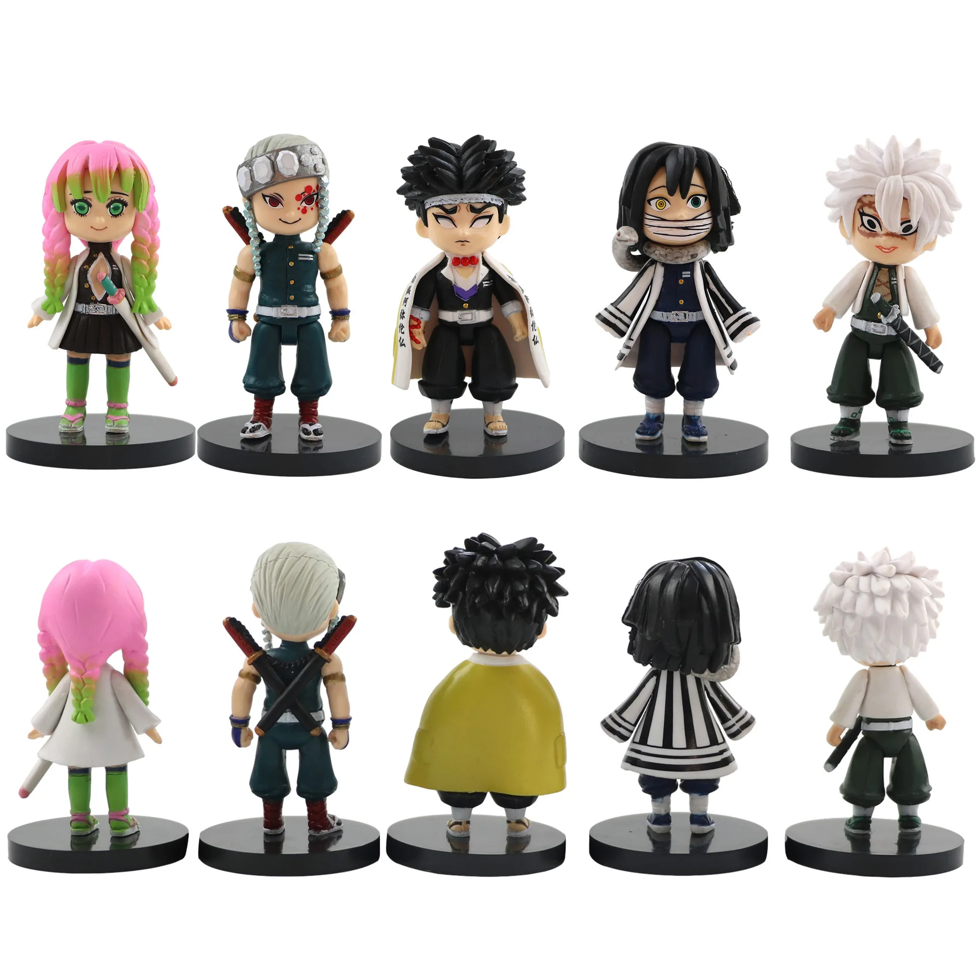 

Anime Figure Demon Slayer Kimetsu No Yaiba Anime Figures Model Kamado Tanjirou Nezuko Agatsuma Zenitsu Kochou Shinobu Kids Toys