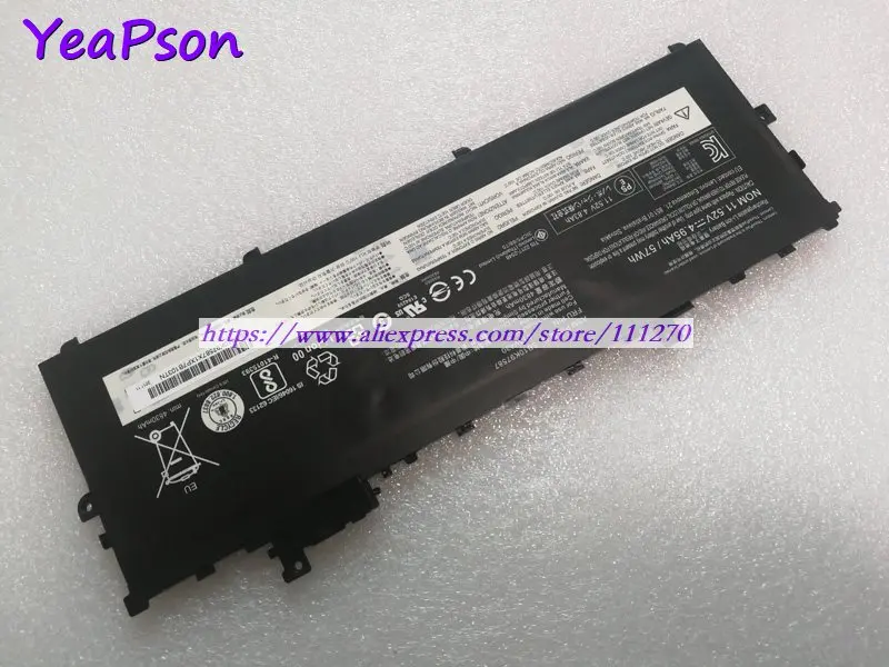 Аккумулятор для ноутбука Lenovo ThinkPad X1 Carbon 11 52 4950 2017 мАч | Компьютеры и офис