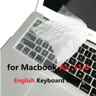 Чехол для клавиатуры с Европейским расположением для Macbook Air 11,6, чехол для клавиатуры из мягкого силикона A1465 A1370 для Macbook air 11, чехол для клавиатуры