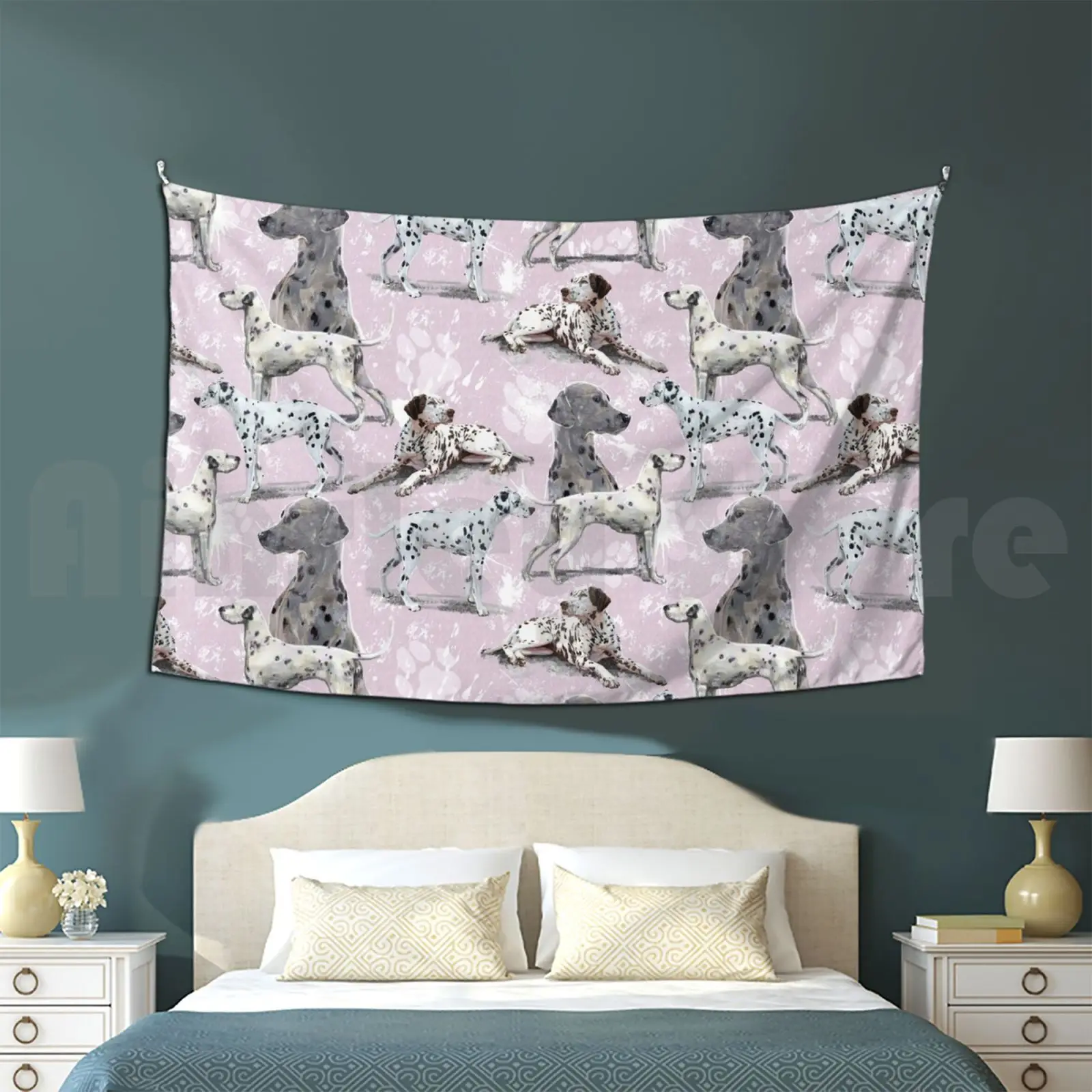 

The Dalmatian Tapestry Living Room Bedroom 1512 Dalmatian Dalmatians Dallies Dotty Dog Dogs Puppy Puppies 101