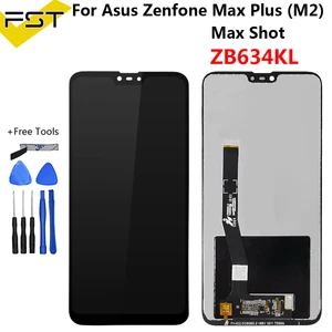 Оригинальный ЖК-дисплей для Asus Zenfone Max Plus (M2) ZB634KL, ЖК-экран в сборе для замены Max Shot, ЖК-датчик, черный экран