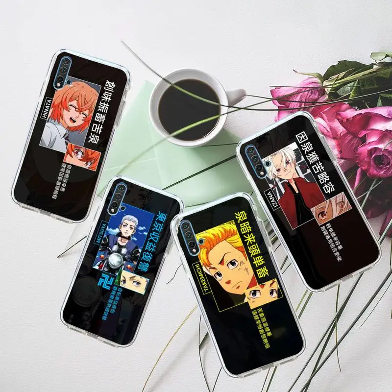 

anime Tokyo Revengers Phone Case Transparent for Huawei honor P mate 40 20 30 10 50 i 9 x mate pro lite 8a
