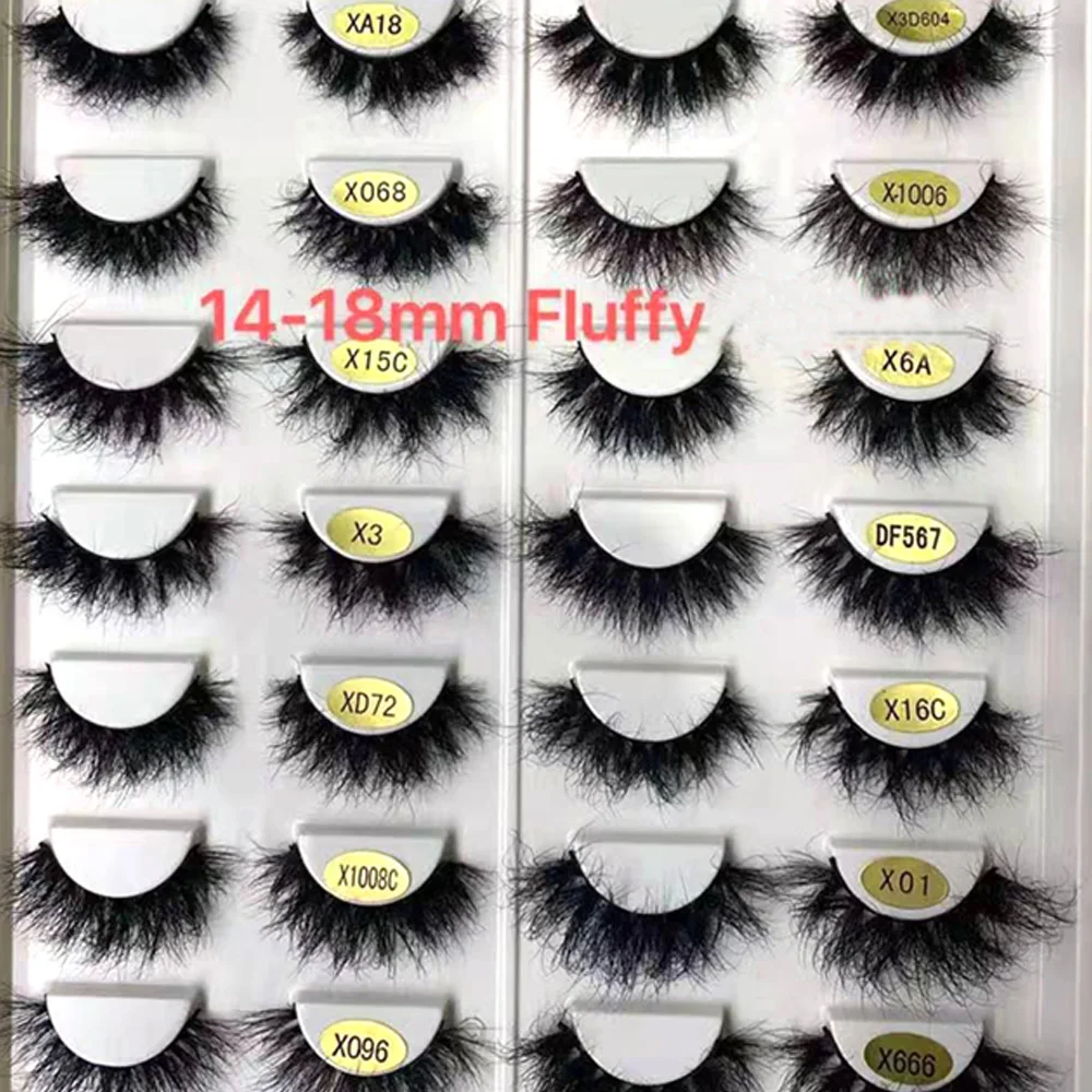 NEW 1pair Lashes Mink Eyelashes Real Mink Hair Fluffy Messy Soft short Natural Lashes Makeup 3d Mink Lashes