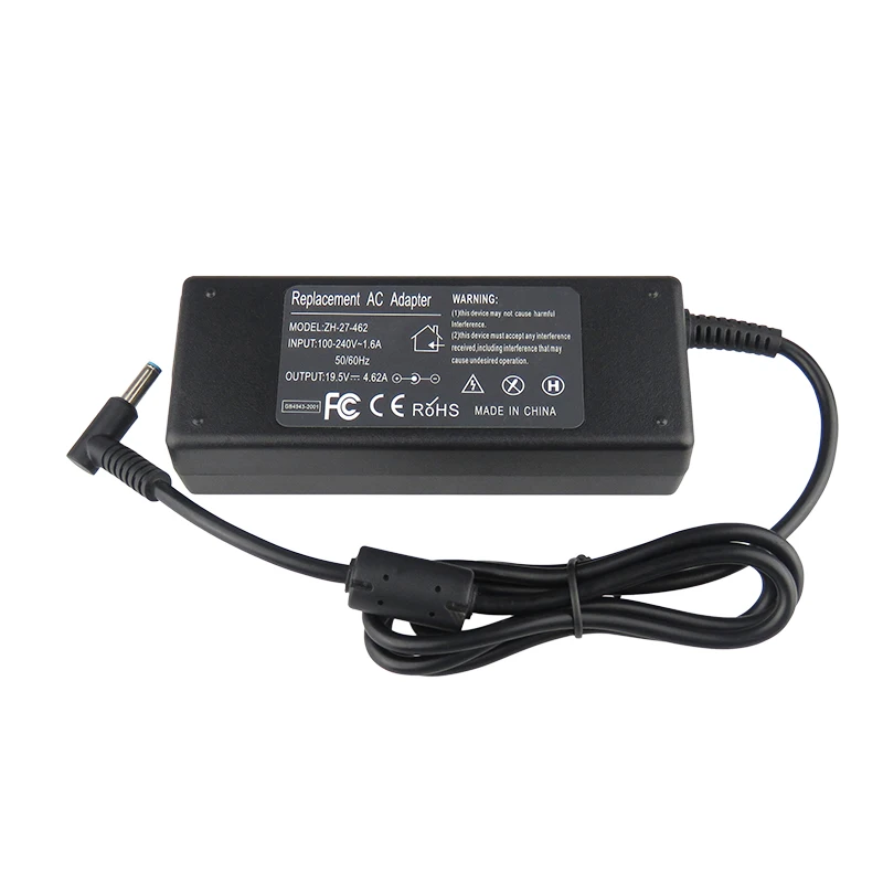 19,5 V 4.62A 90W Ноутбук Ac Мощность адаптер Зарядное устройство для струйного принтера Hp Envy14/15 Hp Pavilion M4/15 Ppp009C 15-J009Wm 14-K001Xx 14-K00Tx 14-K002Tx