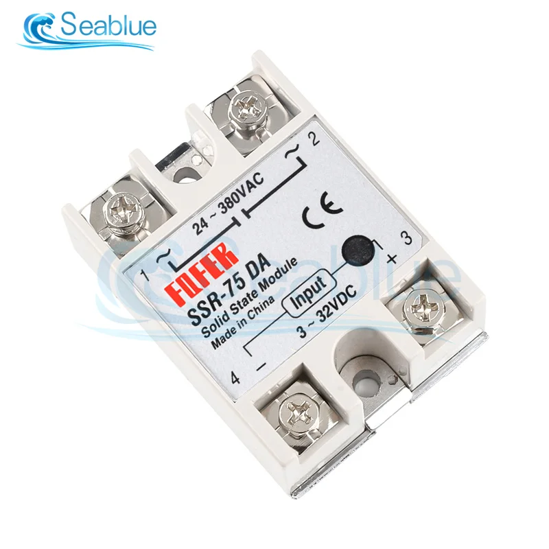 SSR-10DA/25DA/40DA/50DA/60DA/75DA/100DA твердотельное реле постоянного тока Однофазное