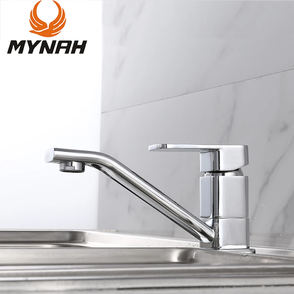 

MYNAH Kitchen Sink Faucet Fashion Rotation at 360 Degree Single Handle Dual Control Swivel Spout Vessel Mixer Tap