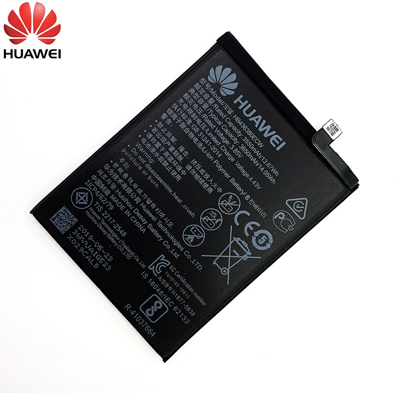 100 original hua wei phone battery hb436380ecw 3650mah for huawei p30 ele l09 ele l29 ele al00 ele tl00 batteries free global shipping