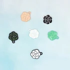 Подвески для сережек, 10 шт.лот, 15 мм, с эмалированными цветами и розами, ручной работы, XL791