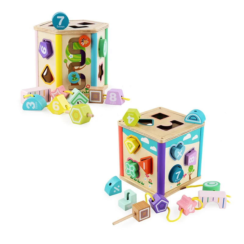 

Wooden Geometric Shape DIY Creative 3D Puzzle Children Montessori Educational Toy Match Jigsaw Cognition Board Toys Kids Gift