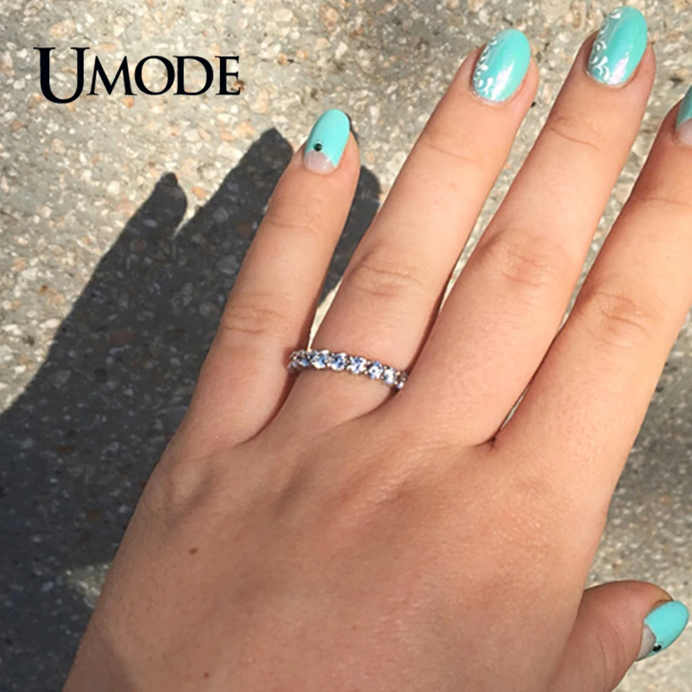 Кольцо женское из белого золота 3 мм 0 1 карат с круглым фианитом