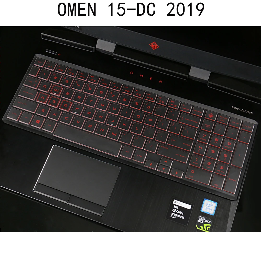 Силиконовая Прозрачная крышка клавиатуры для ноутбука HP OMEN 15-DC серия DC0005TX dc0803no 15 6