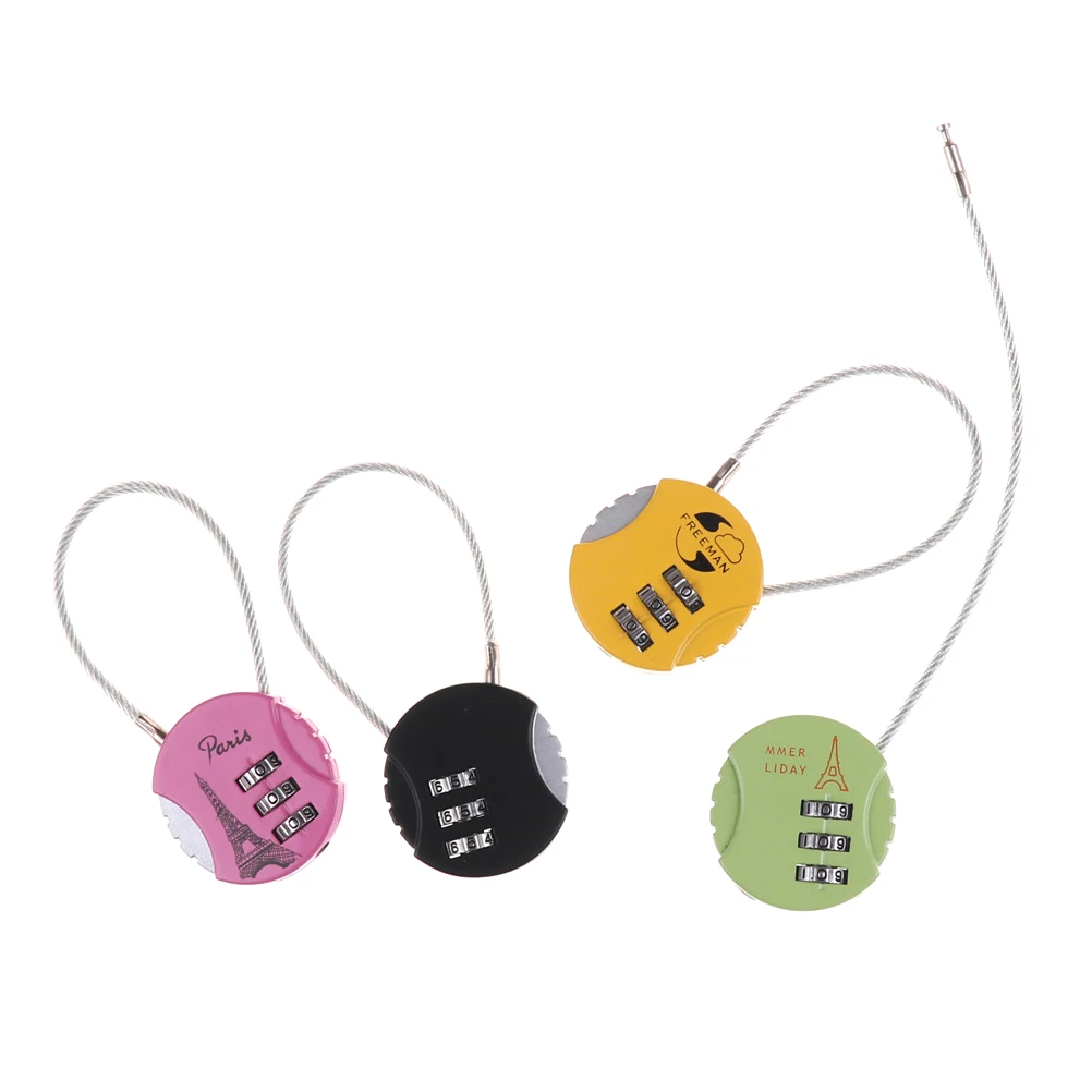 3 значный комбинированный Регулируемый мини чемодан для путешествий висячий