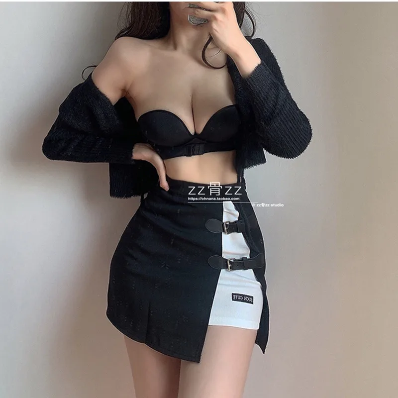 

Korea Sexy Strapless Adjustable Buckle No Rims Chest Big Bust Summer Tops Tube Crop Top Bustier bras for Women Bra lingerie QP8