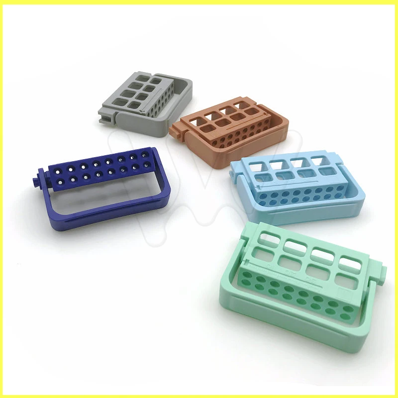 

1pc Dental Endo Files Block Holder Stand Autoclave Disinfection Box 16holes