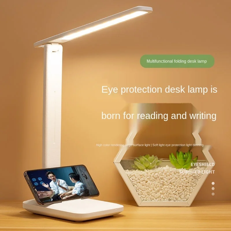 

Desk Table Bed Reading Lamp Reading Eye Protection Learning Led Rechargeable Children's Bedroom Bedside Lamp Student Book Light