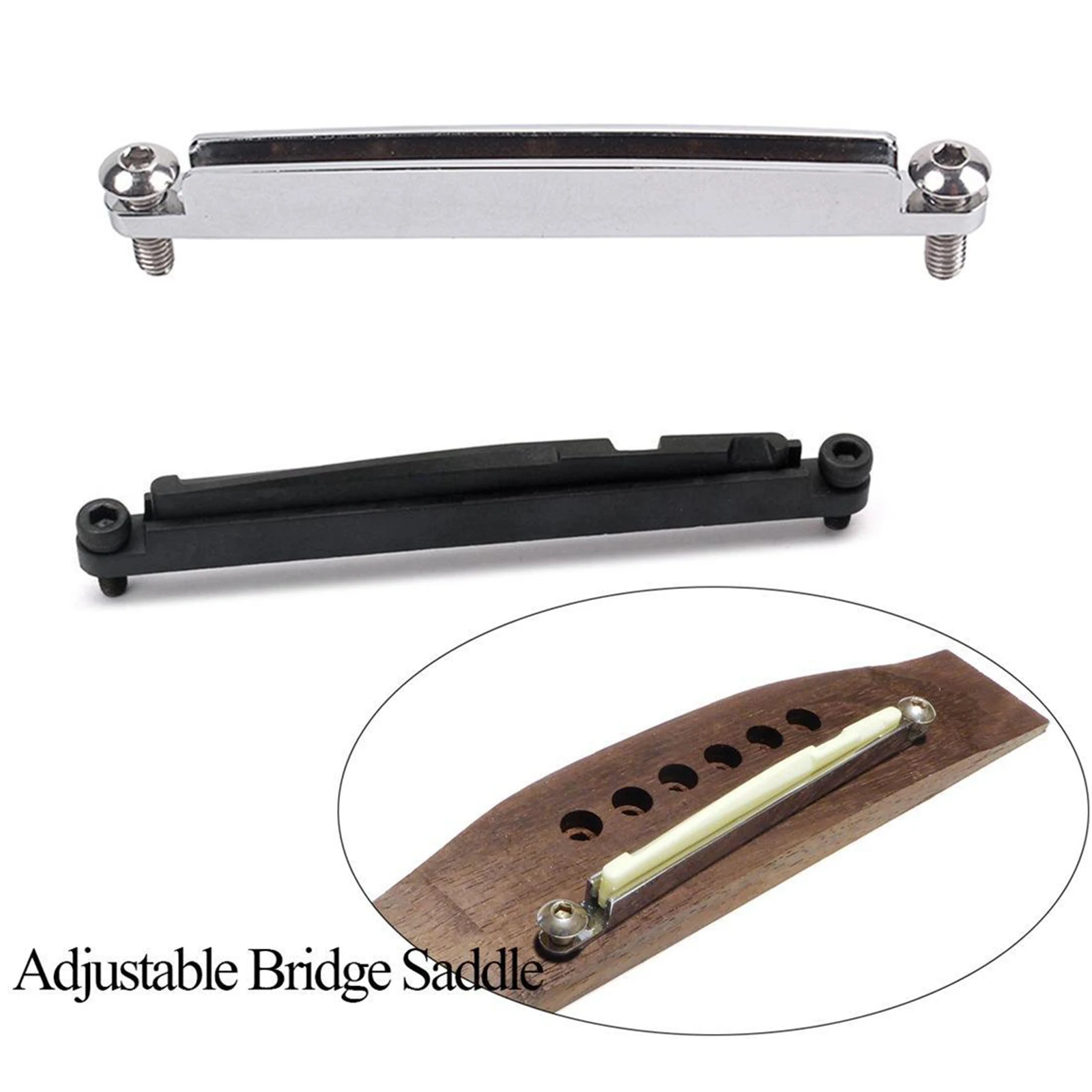 6-Strings Guitar Adjustable Saddle Rail Repair Replacement Broken Old Accs | Спорт и развлечения