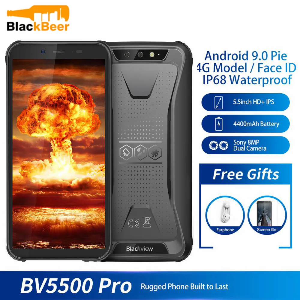 Blackview BV5500 pro смартфон с 5 дюймовым дисплеем ОЗУ 3 ГБ ПЗУ 16 Гб Android 9 0 4400 мАч|Смартфоны|