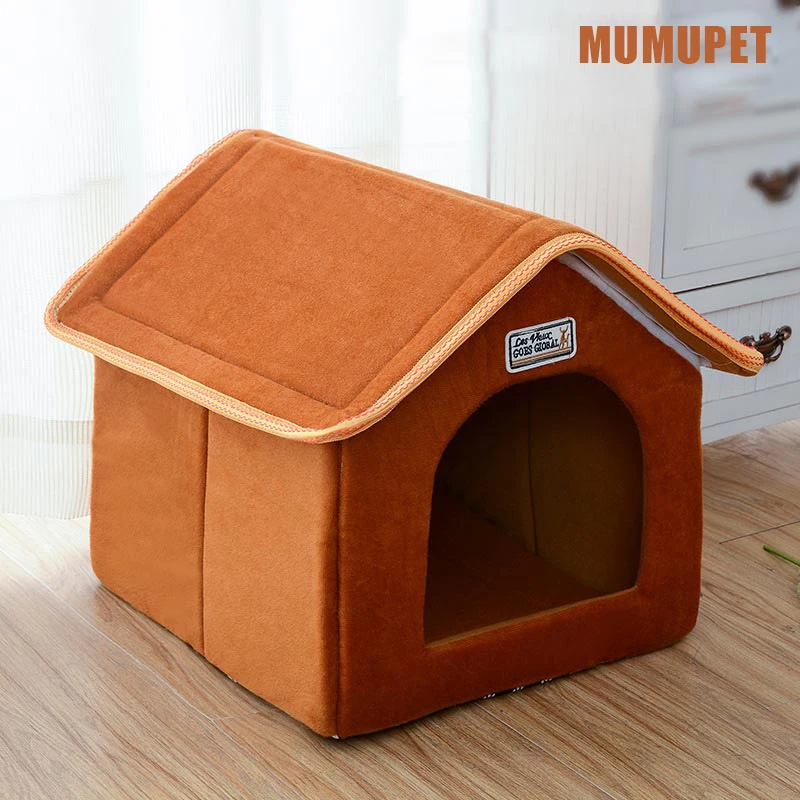 MUMUPET домик для домашних животных складная кровать с матрасом мягкая зимняя