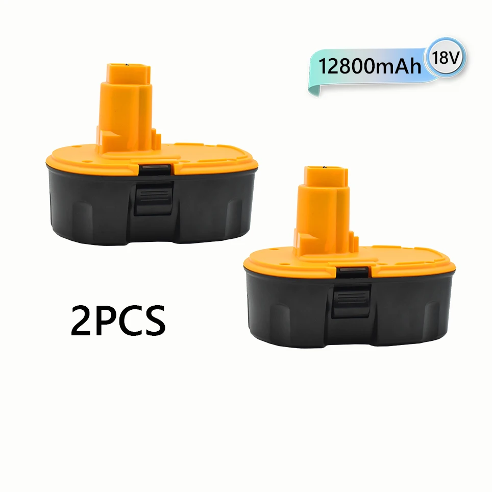 

2021 18V 12800mAh Ni-MH Power Tool for Dewalt DC9096 DE9039 DE9095 DW9098 DE9503 DW9096 Replacement Battery+Charger