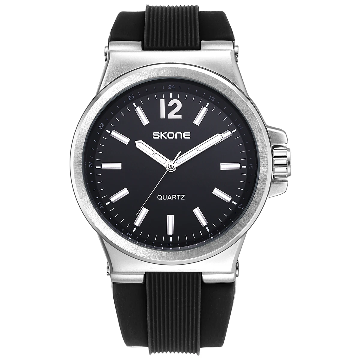 SKONE новые мужские спортивные часы светящиеся простые Стильные кварцевые с