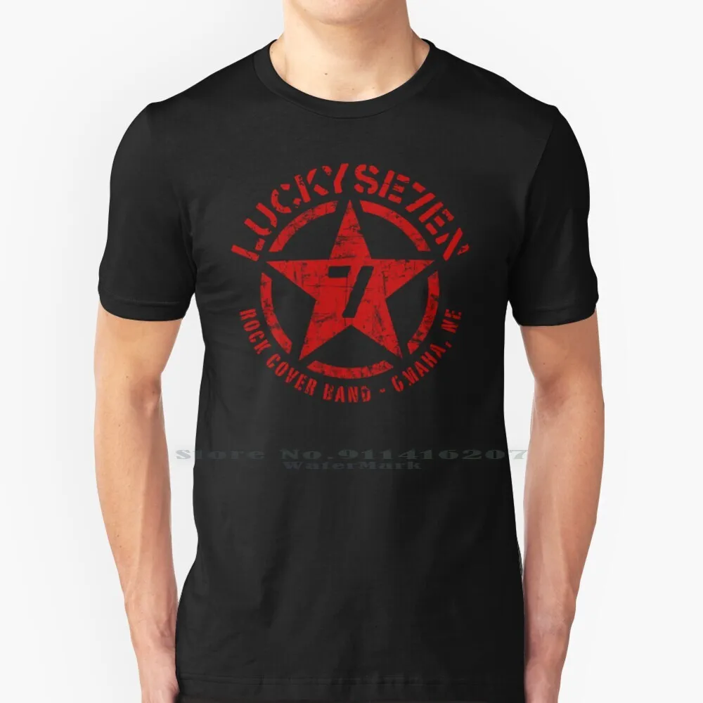 

Футболка Lucky Se7en со звездами, 100% Чистый хлопок