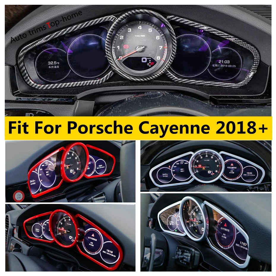Yimaautotrims матовая/красная/углеволоконная внутренняя отделка для Porsche Cayenne 2018 2019 2020