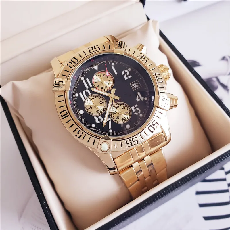 

2021 New Mens Watches Blue Life Waterproof Top Brand Luxury Chronograph Sport Watch Quartz Men Wristwatch Relogio Masculino