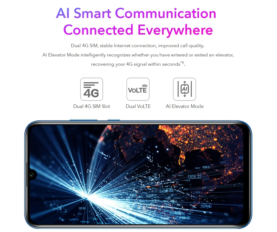Huawei Honor 20 Lite смартфон с восьмиядерным процессором Kirin 128 ОЗУ 4 Гб ПЗУ 710 ГБ 32