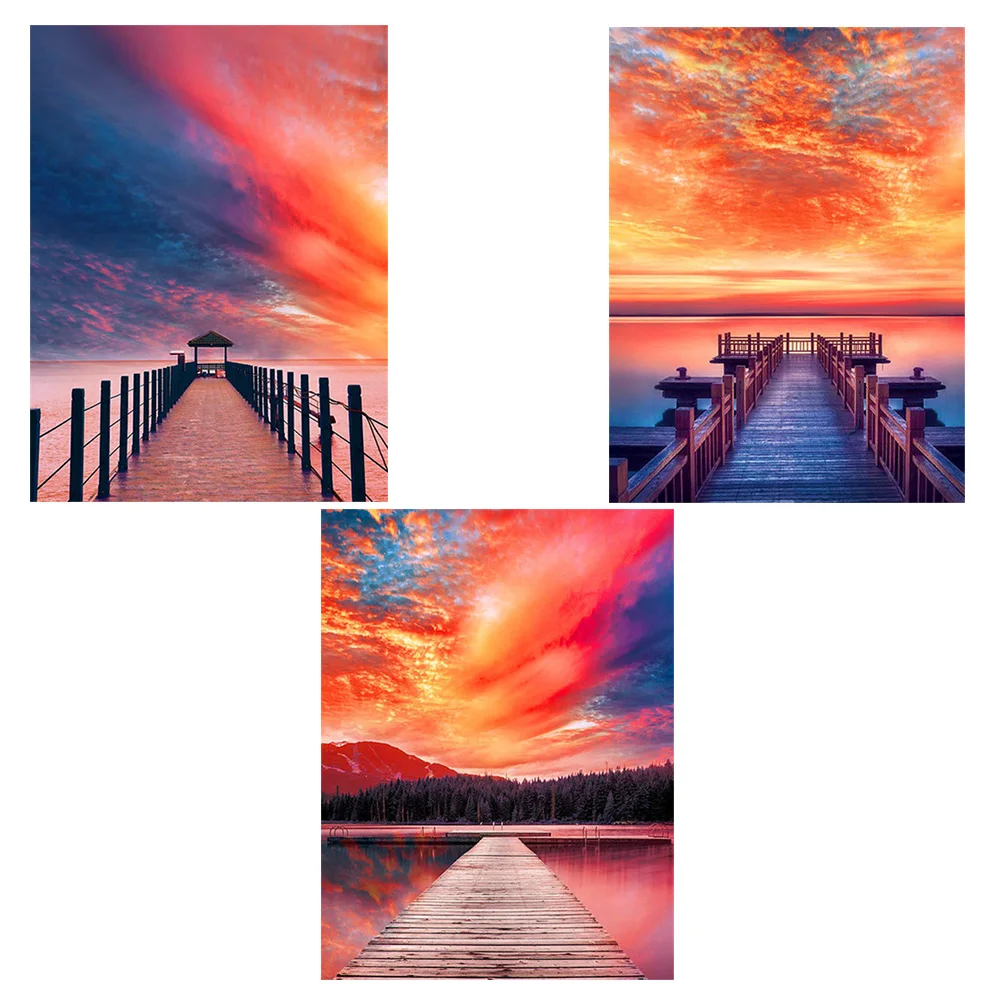 

5D DIY Diamond Painting Setting Sun Cloud Decorative Canvas Paintings Home Wall Decor In Living Room Personalized Puzzles Gift
