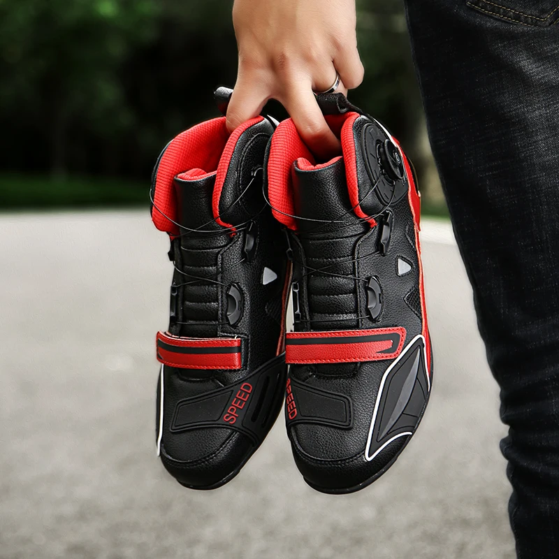 Мужские мотоциклетные ботинки Нескользящие для езды на мотоцикле|Мотоциклетные