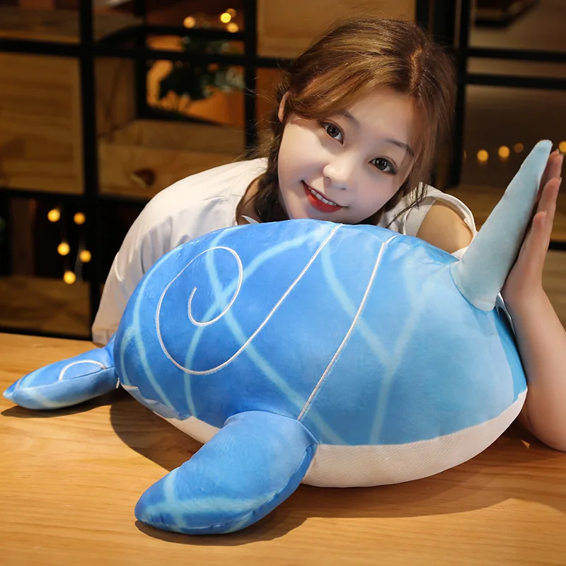 

50cm Game Genshin Impact Plush Doll Tartaglia Childe Whale Plush Toys Zhongli Dragon Pillows Two-dimensional Peripheral Toy Gift