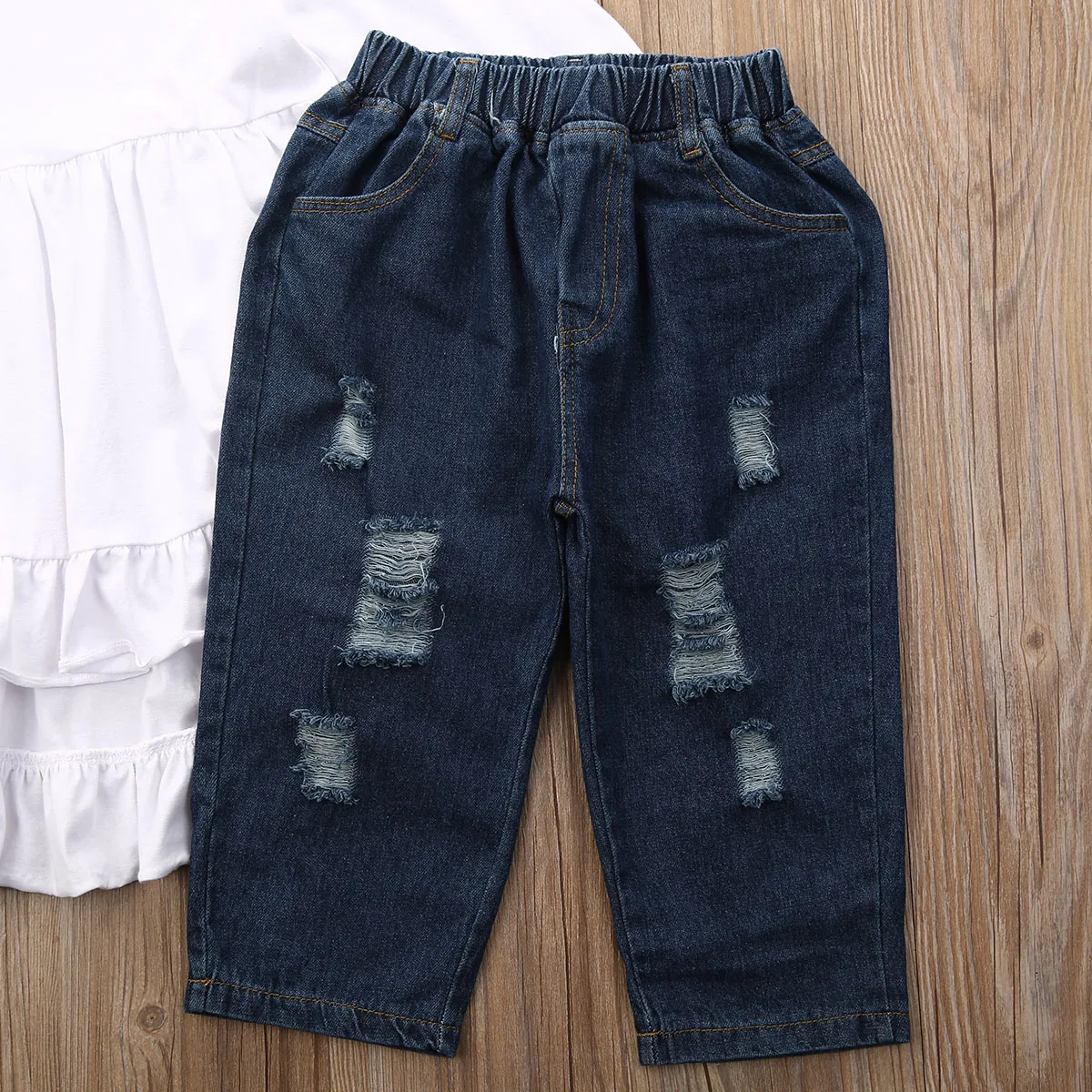 Весенне-осенняя одежда для маленьких девочек футболка с длинными рукавами и