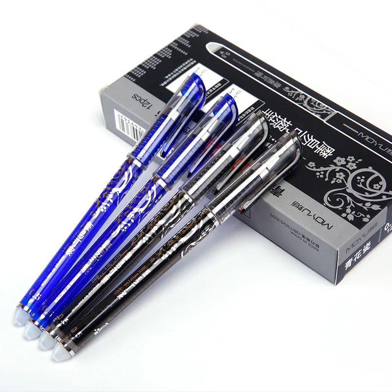 Erasable Pen Refills Rods 0.5mm Magic Gel Blue Black Ink Washable Handle Office School Writing Stationery | Канцтовары для офиса и