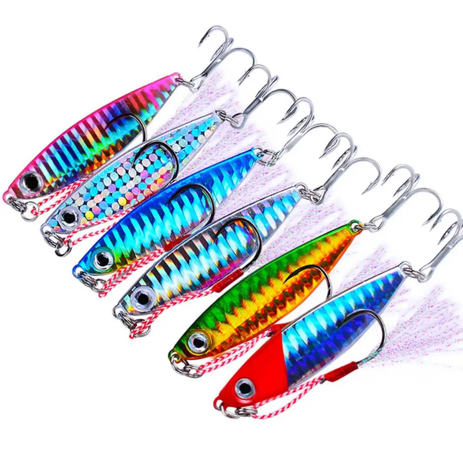 7g10g15g20g30g металлическое литье джиг Shore Drag Cast Jigging ложка цинковая рыболовная