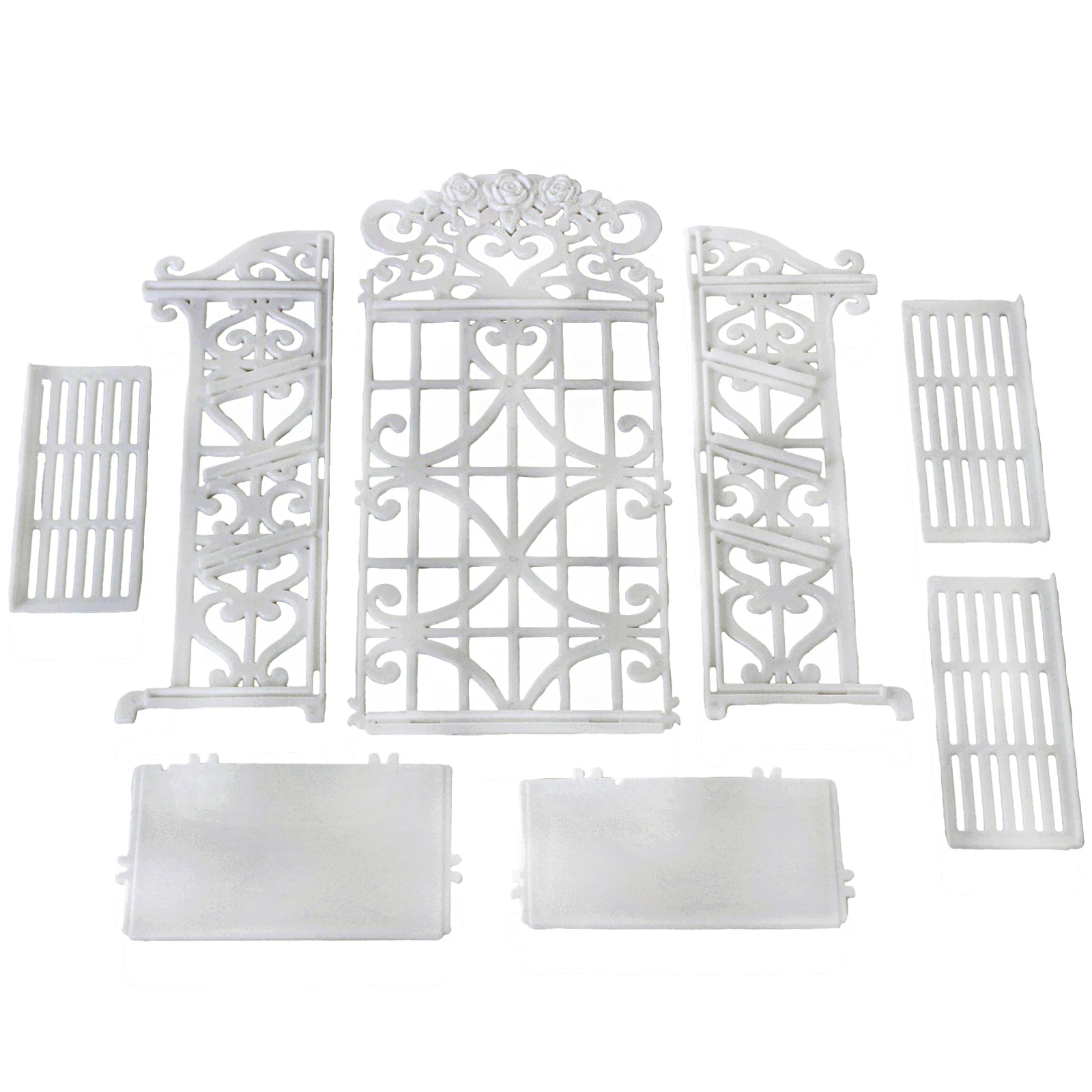 

1x Plastic White Doll Shoes Rack / Random 12 Pairs Shoes Dollhouse Furniture Accessories for Barbie Doll Kids Toy