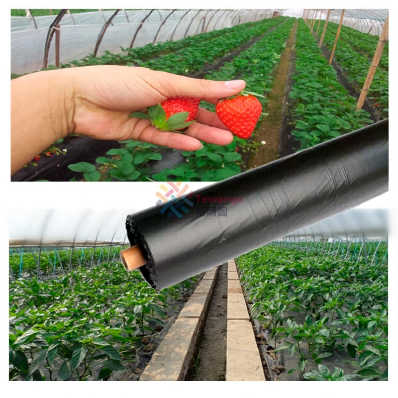 

10~50m Thicken 0.014mm Black Agriculture Shade PE Film Greenhouse Frost Protection Weeding Control Plants Keep Warm Mulch Film