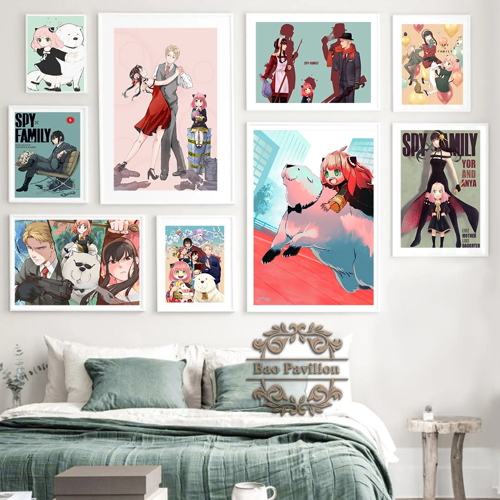 

Hot Cartoon Manga Spy x Family Poster Japan Anime Print Art Canvas Painting Wall Stickers Otaku Bedroom Living Room Home Decor